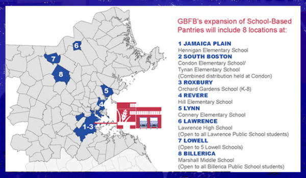 School Based Pantry Map