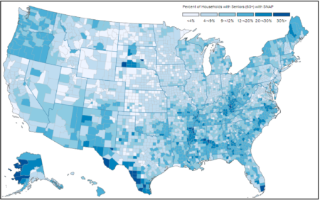 Massachusetts Senior Households by County