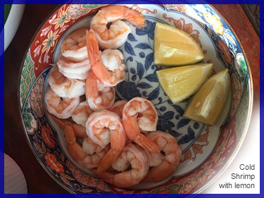 Cold Shrimp with Lemon