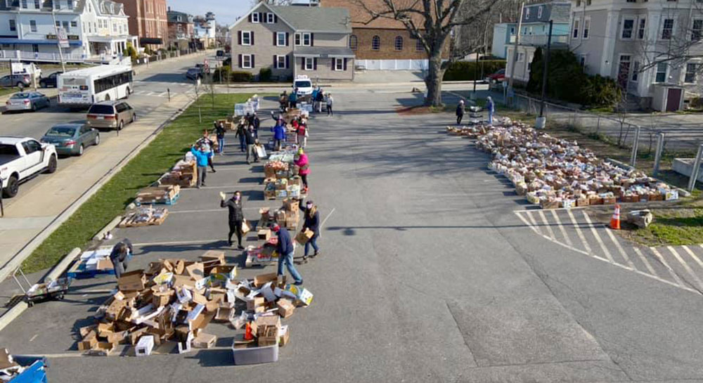 Fall River Mobile Market aerial view