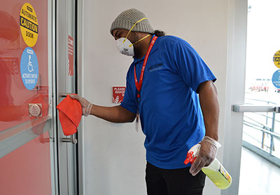 Cleaning and sanitizing the facility