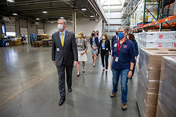 Gov. Baker touring GBFB facilities