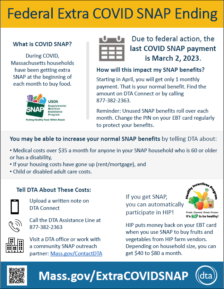 Extra Covid SNAP Flyer