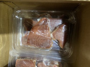package of fresh seafood