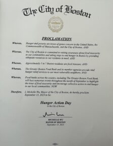 City of Boston Proclamation