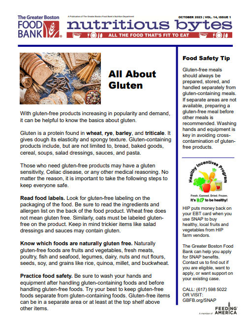 All About Gluten October Bytes