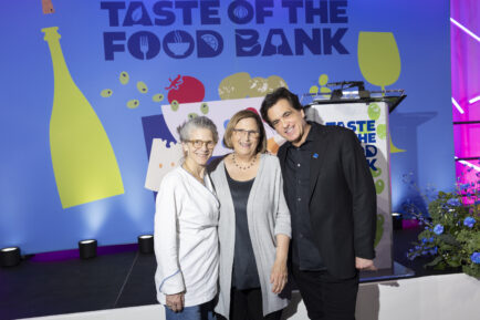 Jodi Adams, Catherine D'Amato, and Steve DiFillippo at Taste of the Food Bank in May 2025