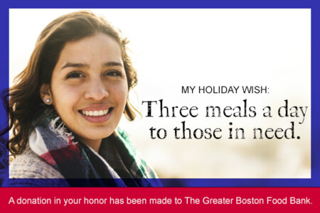My Holiday Wish: Three meals a day to those in need.